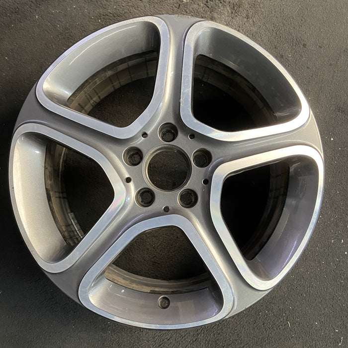 17" MERCEDES CLA-CLASS 14 117 Type, CLA250, 17x7.5 Original OEM Wheel Rim - Angle View