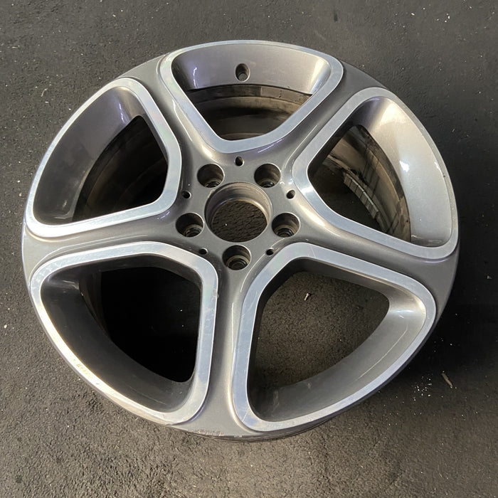 17" MERCEDES CLA-CLASS 14 117 Type, CLA250, 17x7.5 Original OEM Wheel Rim - Close-Up Detail