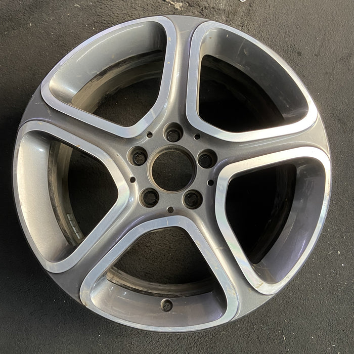 17" MERCEDES CLA-CLASS 14 117 Type, CLA250, 17x7.5 Original OEM Wheel Rim - Angle View