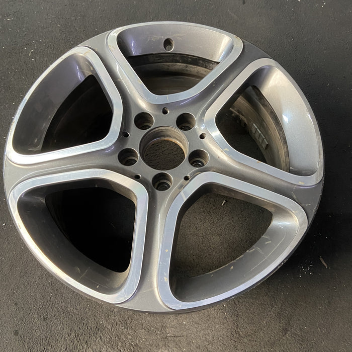 17" MERCEDES CLA-CLASS 14 117 Type, CLA250, 17x7.5 Original OEM Wheel Rim - Close-Up Detail