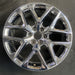 22" SIERRA 1500 PICKUP 22 22x9, 6 Y spoke, closed spoke, chrome, opt SSW - Angle View