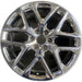 22" SIERRA 1500 PICKUP 22 22x9, 6 Y spoke, closed spoke, chrome, opt SSW - Front View