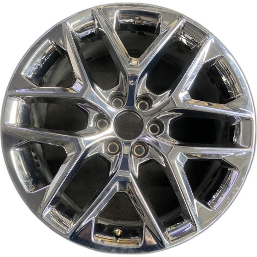 22" SIERRA 1500 PICKUP 22 22x9, 6 Y spoke, closed spoke, chrome, opt SSW - Front View