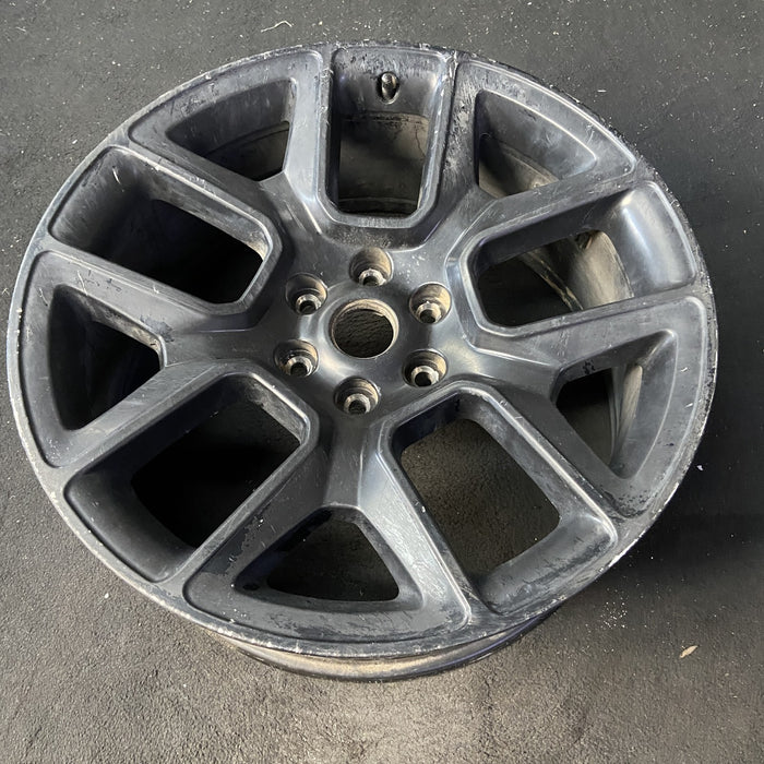 22" DODGE 1500 PICKUP 20 , 22x9, 5 spoke, opt WPH Original OEM Wheel Rim - Close-Up Detail