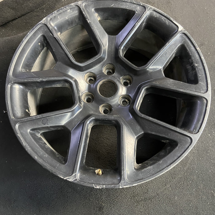 22" DODGE 1500 PICKUP 20 , 22x9, 5 spoke, opt WPH Original OEM Wheel Rim - Side Profile