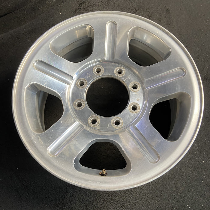 18" FORD F250SD PICKUP 05 18x8 , 5 spoke , aluminum Original OEM Wheel Rim - Side Profile