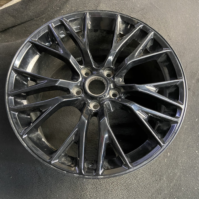 19" CORVETTE 15 front, 19x10, cast logo , black Original OEM Wheel Rim - View 7