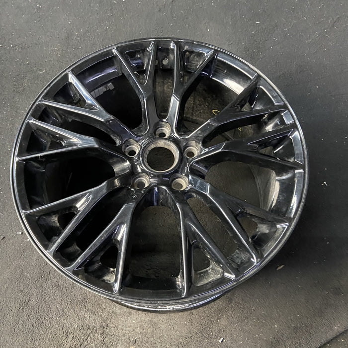 19" CORVETTE 15 front, 19x10, cast logo , black Original OEM Wheel Rim - View 8