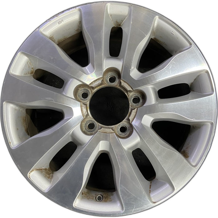 20" SEQUOIA 08-17 20x8 alloy 10 spoke silver inlay Original OEM Wheel Rim - Front View