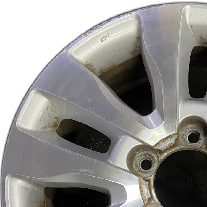 20" SEQUOIA 08-17 20x8 alloy 10 spoke silver inlay Original OEM Wheel Rim - Angle View
