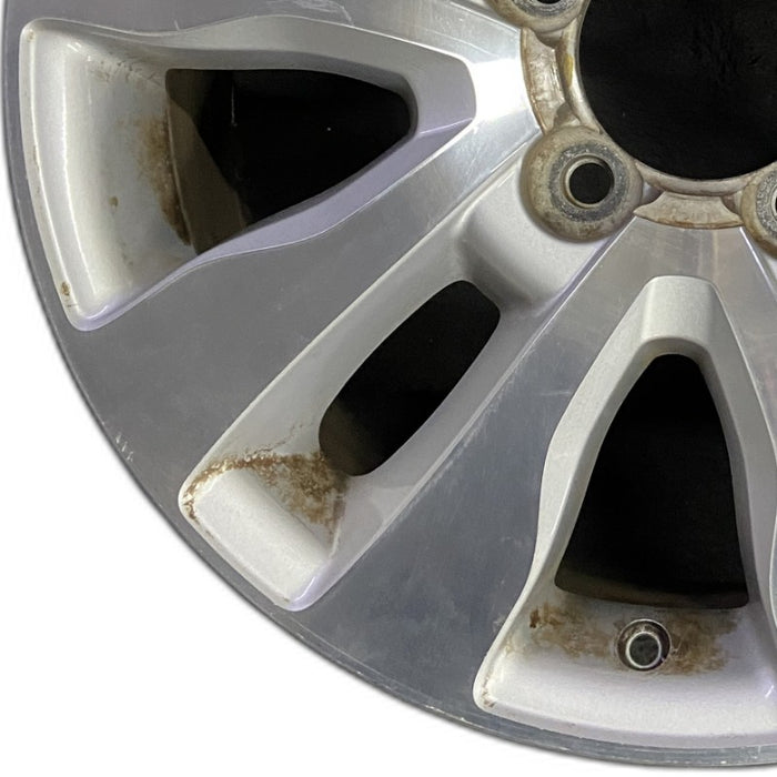 20" SEQUOIA 08-17 20x8 alloy 10 spoke silver inlay Original OEM Wheel Rim - Back View