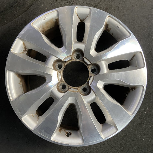20" SEQUOIA 08-17 20x8 alloy 10 spoke silver inlay Original OEM Wheel Rim - Front View