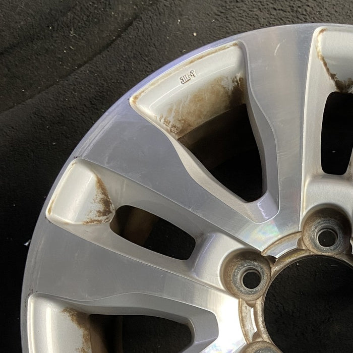 20" SEQUOIA 08-17 20x8 alloy 10 spoke silver inlay Original OEM Wheel Rim - Side Profile