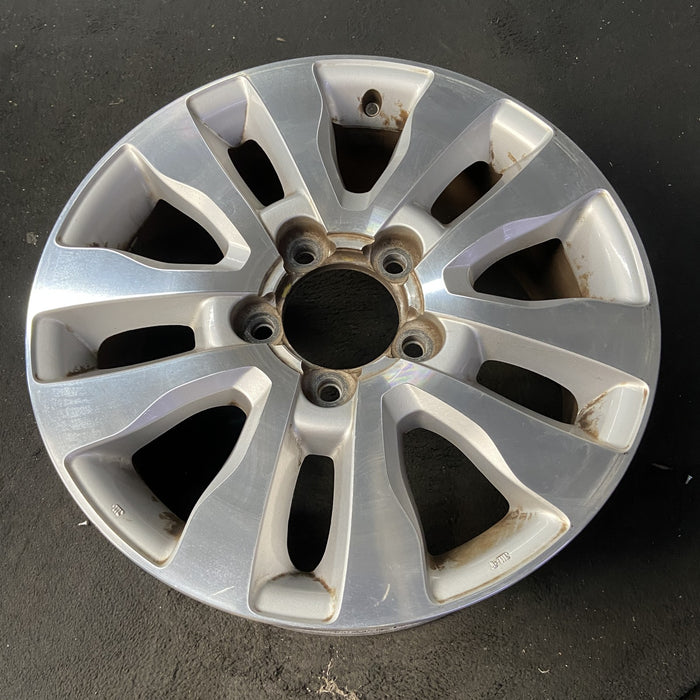 20" SEQUOIA 08-17 20x8, , 10 spoke, silver inlay Original OEM Wheel Rim - Close-Up Detail