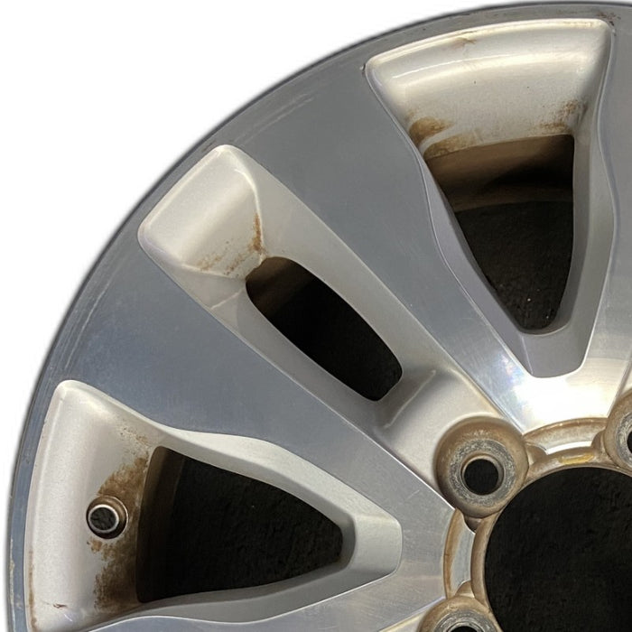 20" SEQUOIA 08-17 20x8 alloy 10 spoke silver inlay Original OEM Wheel Rim - Angle View