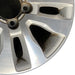 20" SEQUOIA 08-17 20x8 alloy 10 spoke silver inlay Original OEM Wheel Rim - Close-Up Detail