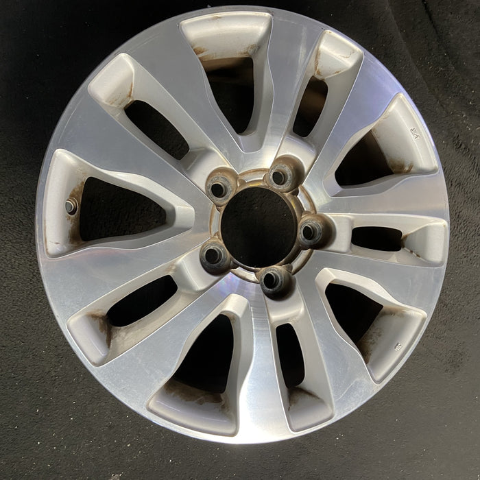 20" SEQUOIA 08-17 20x8, , 10 spoke, silver inlay Original OEM Wheel Rim - Side Profile
