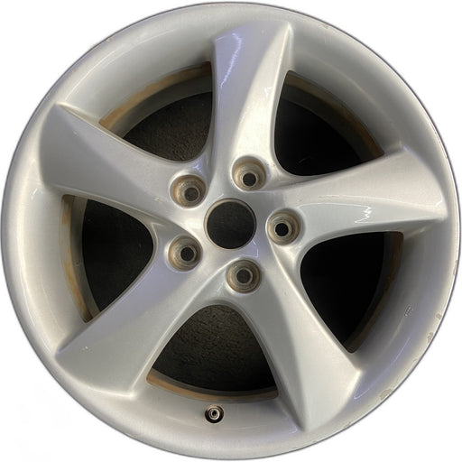17" MAZDA 6 03-04 17x7 , 5 angled spokes Original OEM Wheel Rim - Front View