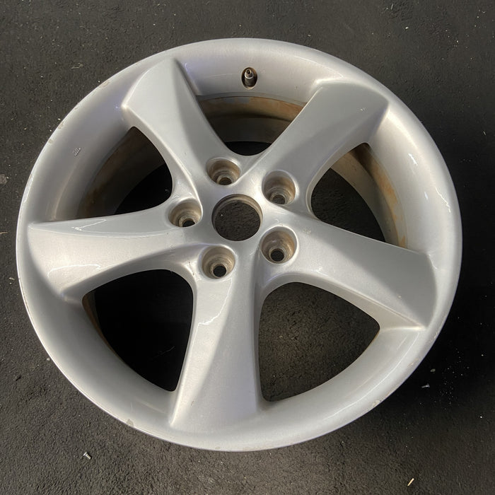 17" MAZDA 6 03-04 17x7 , 5 angled spokes Original OEM Wheel Rim - Close-Up Detail