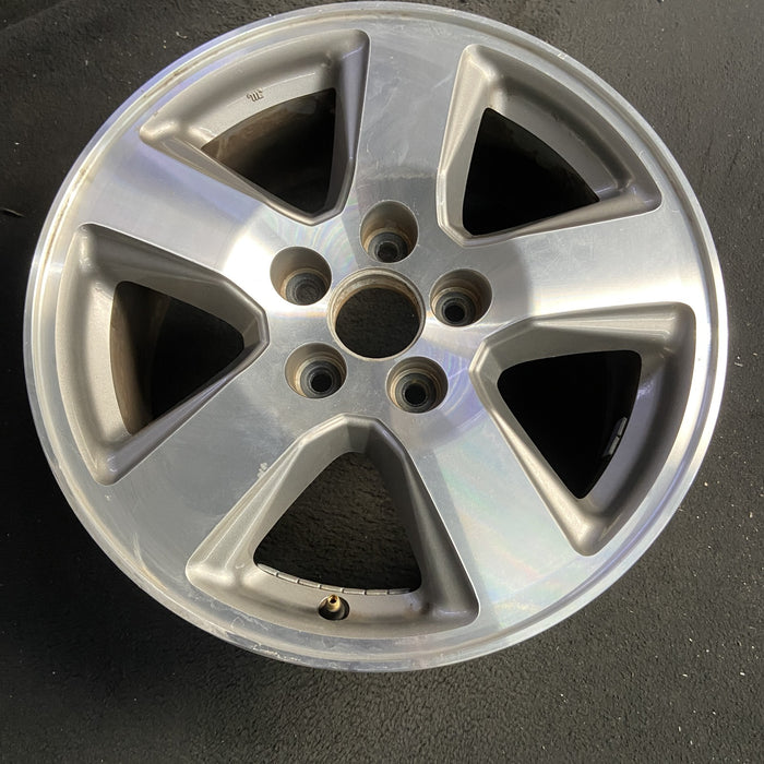 17" PILOT 09-11 17x7.5, alloy, 5 spoke Original OEM Wheel Rim - Side Profile