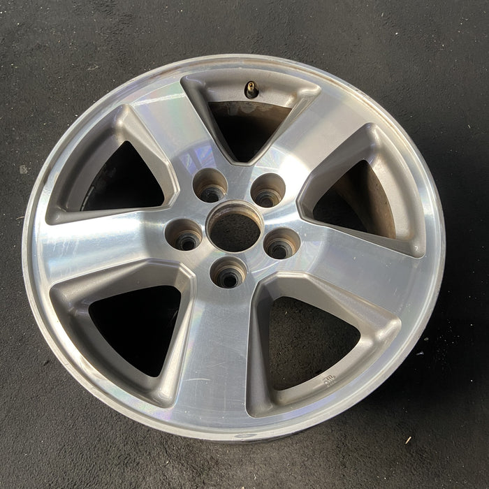 17" PILOT 09-11 17x7.5, alloy, 5 spoke Original OEM Wheel Rim - Close-Up Detail