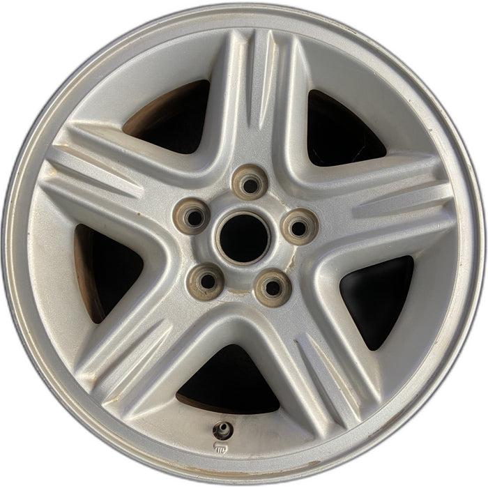 16" LIBERTY 04 16x7, aluminum, 5 spoke, wide spoke, raised edge of spoke - Front View