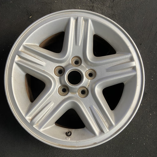16" LIBERTY 04 16x7, aluminum, 5 spoke, wide spoke, raised edge of spoke - Angle View