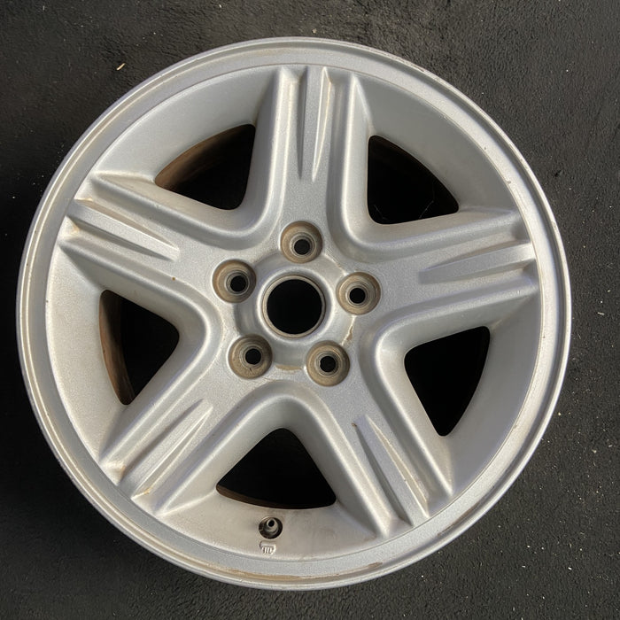 16" LIBERTY 04 16x7, aluminum, 5 spoke, wide spoke, raised edge of spoke - Angle View