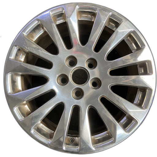 18" CTS 10 18x8.5 , 14 spoke, polished Original OEM Wheel Rim - Front View