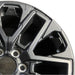 20" SEQUOIA 23-25 20x8 open spoke 6 spoke matte black Original OEM Wheel Rim - Side Profile