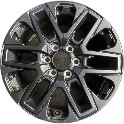 20" SEQUOIA 23-25 20x8 open spoke 6 spoke matte black Original OEM Wheel Rim - Front View