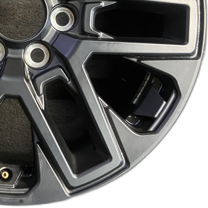20" SEQUOIA 23-25 20x8 open spoke 6 spoke matte black Original OEM Wheel Rim - Close-Up Detail