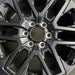 20" SEQUOIA 23-25 20x8 open spoke 6 spoke matte black Original OEM Wheel Rim - Angle View
