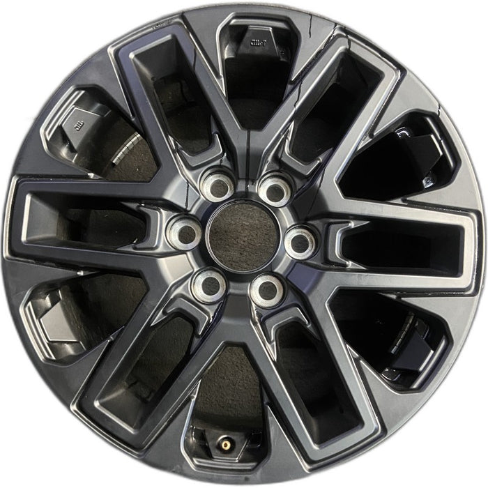 20" SEQUOIA 23-25 20x8 open spoke 6 spoke matte black Original OEM Wheel Rim - Front View