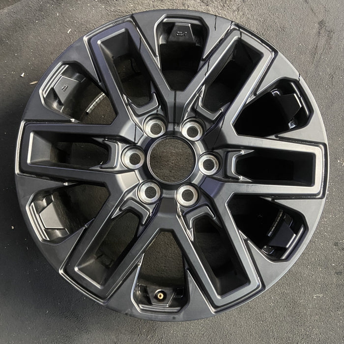 20" SEQUOIA 23-25 20x8, open spoke , matte black Original OEM Wheel Rim - Angle View