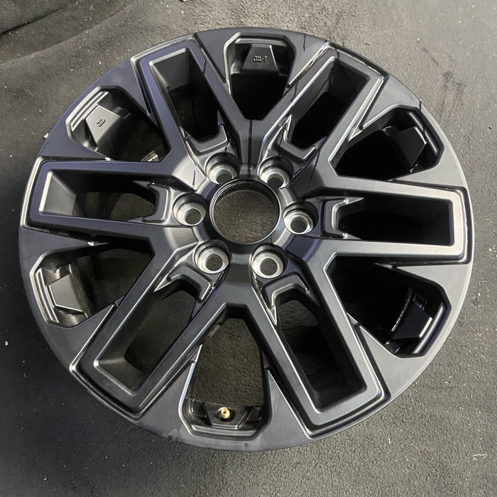 20" SEQUOIA 23-25 20x8, open spoke , matte black Original OEM Wheel Rim - Side Profile