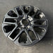 20" SEQUOIA 23-25 20x8, open spoke , matte black Original OEM Wheel Rim - Close-Up Detail
