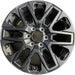 20" SEQUOIA 23-25 20x8 open spoke 6 spoke matte black Original OEM Wheel Rim - Front View