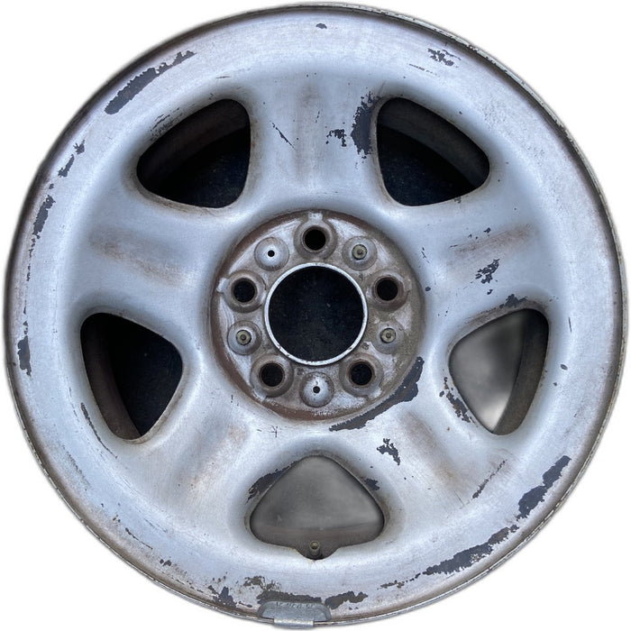 15" CHEROKEE 93-94 15x7 steel 5 spoke dimpled spokes Original OEM Wheel Rim - Front View