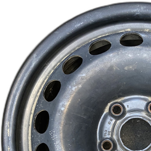 16" EOS 07-16 16x6.5 steel Original OEM Wheel Rim - Angle View
