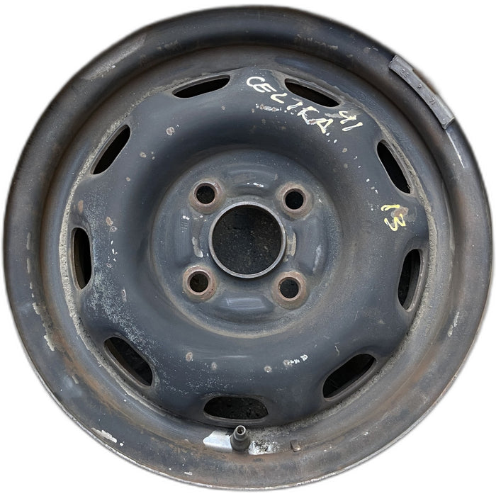 13" CELICA 86-87 13x5.5, steel, 9 hole Original OEM Wheel Rim - Front View