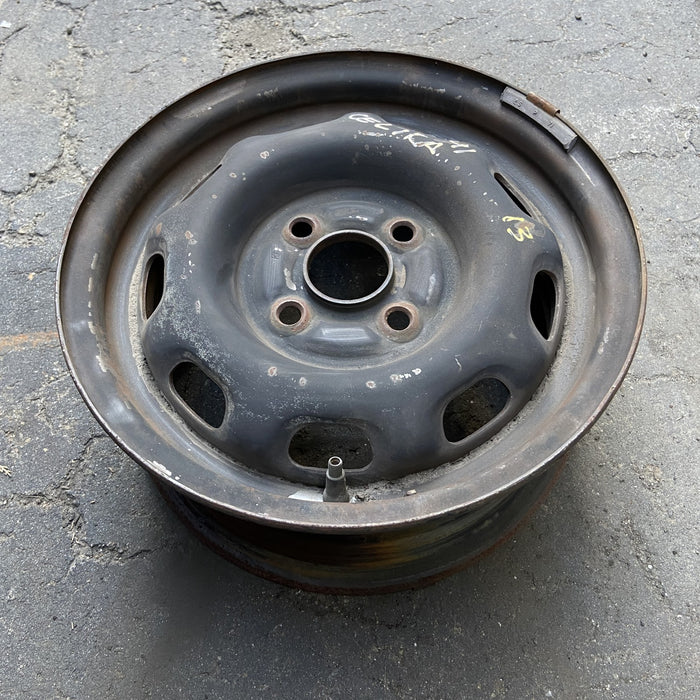 13" CELICA 86-87 13x5.5, steel, 9 hole Original OEM Wheel Rim - Side Profile