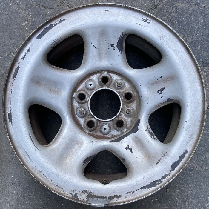 15" CHEROKEE 93-94 15x7 steel 5 spoke dimpled spokes Original OEM Wheel Rim - Front View