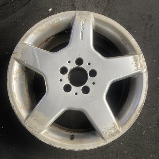 18" MERCEDES CL-CLASS 03-04 215 Type; CL500, 18x9 Original OEM Wheel Rim - Angle View