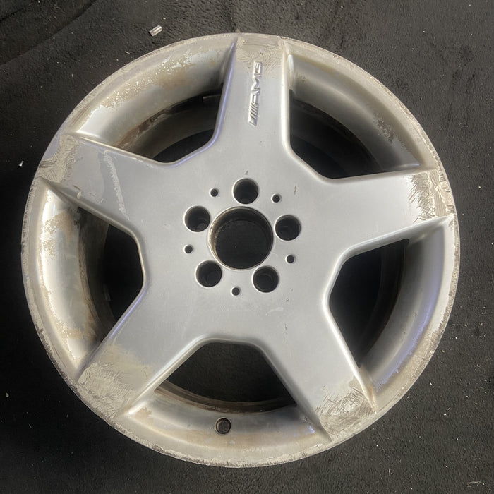 18" MERCEDES CL-CLASS 03-04 215 Type; CL500, 18x9 Original OEM Wheel Rim - Angle View