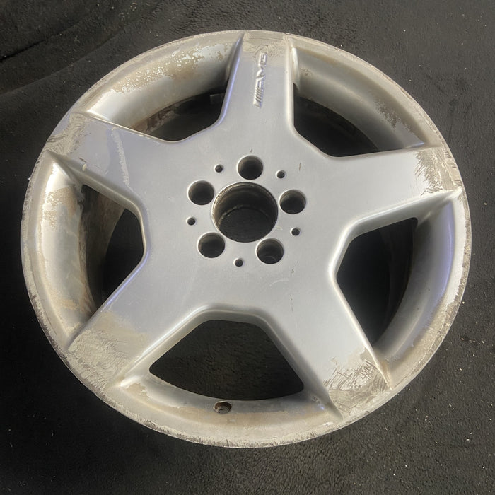 18" MERCEDES CL-CLASS 03-04 215 Type; CL500, 18x9 Original OEM Wheel Rim - Side Profile