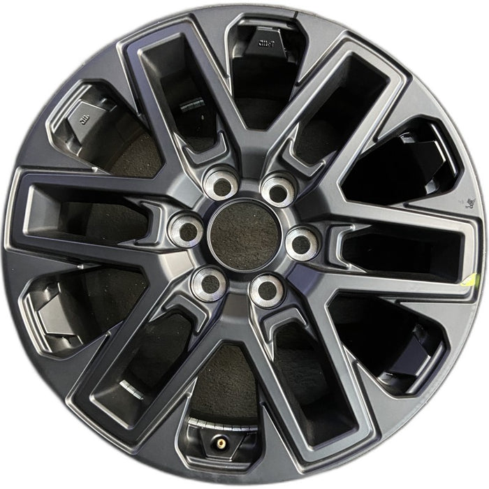 20" SEQUOIA 23-25 20x8 open spoke 6 spoke matte black Original OEM Wheel Rim - Front View