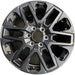 20" SEQUOIA 23-25 20x8, open spoke , matte black Original OEM Wheel Rim - Front View