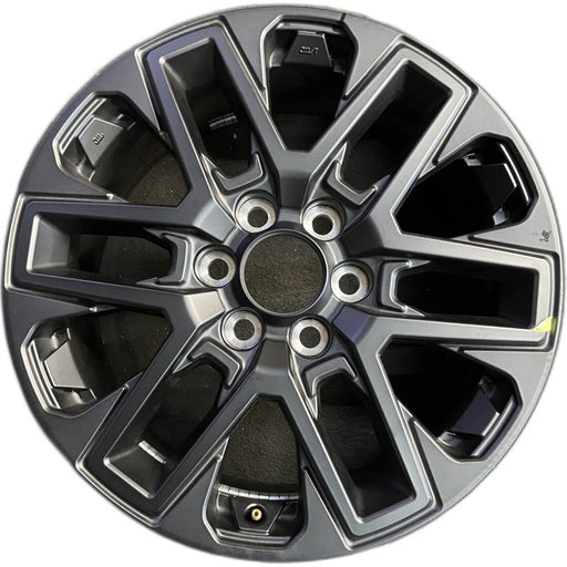 20" SEQUOIA 23-25 20x8 open spoke 6 spoke matte black Original OEM Wheel Rim - Front View