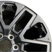 20" SEQUOIA 23-25 20x8 open spoke 6 spoke matte black Original OEM Wheel Rim - Side Profile